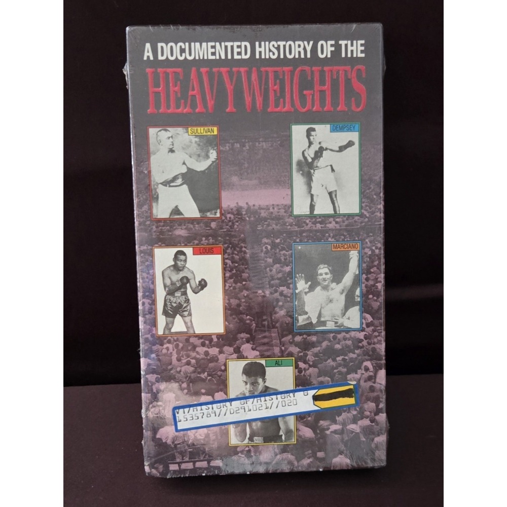 Vintage 1990 VHS Documented History Of Heavyweights SEALED
